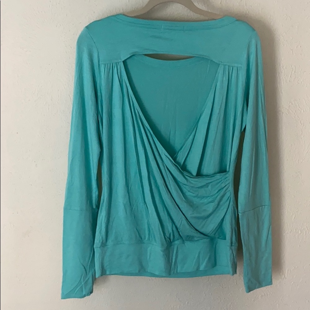 Prana open back workout top